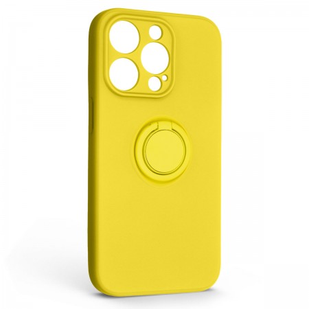 Чехол-накладка ArmorStandart Icon Ring для Apple iPhone 14 Pro, Yellow (жёлтый)