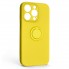Чехол-накладка ArmorStandart Icon Ring для Apple iPhone 14 Pro, Yellow (жёлтый)