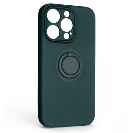 Чохол із магнітним кільцем ArmorStandart Icon Ring для Apple iPhone 14 Pro, Dark Green