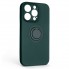 Чохол із магнітним кільцем ArmorStandart Icon Ring для Apple iPhone 14 Pro, Dark Green