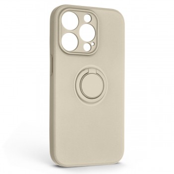 Чохол-накладка ArmorStandart Icon Ring для Apple iPhone 14 Pro, силікон, Stone (колір слонової кістки) Чохол-накладка ArmorStandart Icon Ring для Apple iPhone 14 Pro, силікон, Stone (колір слонової кістки)