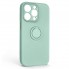 Чехол с магнитным кольцом-держателем ArmorStandart Icon Ring для Apple iPhone 14 Pro, Mint