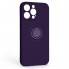 Чехол-накладка ArmorStandart Icon Ring для Apple iPhone 14 Pro Max тёмно-фиолетовый