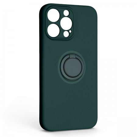 Чехол-накладка ArmorStandart Icon Ring для Apple iPhone 14 Pro Max тёмно-зелёный