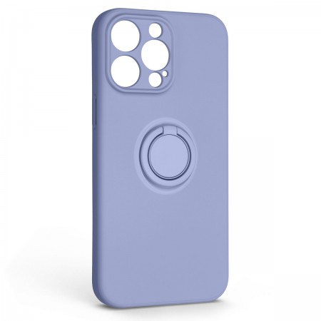 Чохол ArmorStandart Icon Ring для Apple iPhone 14 Pro Max, силікон + метал, Lavender (фіолетовий)