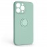 Чехол ArmorStandart Icon Ring с магнитным кольцом-держателем для Apple iPhone 14 Pro Max, зеленый (Mint)
