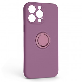 Чохол ArmorStandart Icon Ring для Apple iPhone 14 Pro Max, силікон + метал, Grape (фіолетовий)