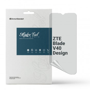 Гидрогелевая пленка ArmorStandart матовая для ZTE Blade V40 Design, диагональ 6.6
