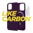 Чехол ArmorStandart LikeCarbon MagCase для iPhone 14 с MagSafe, под карбон, Purple (фиолетовый)