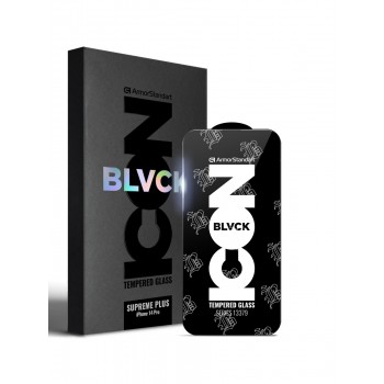Захисне скло ArmorStandart Supreme Black Icon для iPhone 14 Pro, 6,1