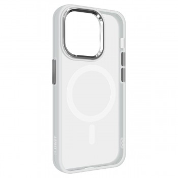 Чехол-накладка ArmorStandart Unit MagSafe для Apple iPhone 15 Pro, Matte Clear Silver (белый)