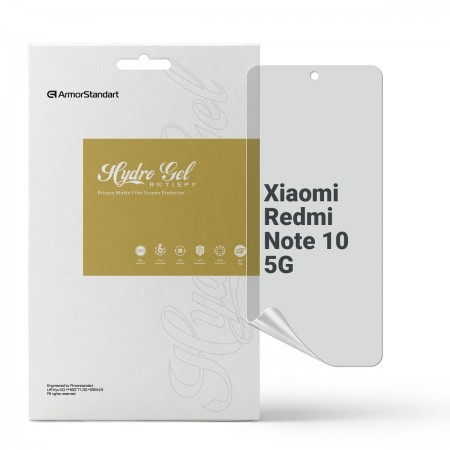 Гідрогелева плівка ArmorStandart антишпигун для Xiaomi Redmi Note 10 5G, діагональ 6.5