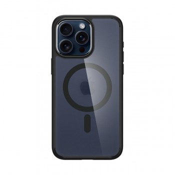 Чохол Spigen Ultra Hybrid MagSafe для iPhone 15 Pro, чорний (Frost Black)