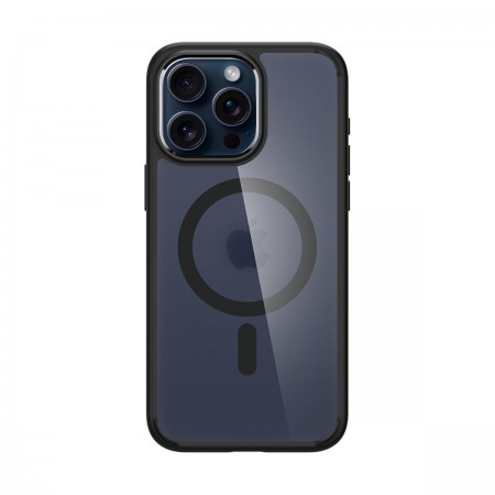 Чохол Spigen Ultra Hybrid MagSafe для iPhone 15 Pro, чорний (Frost Black)