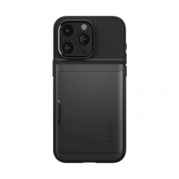 Чохол-накладка Spigen Slim Armor CS для iPhone 15 Pro Max чорний