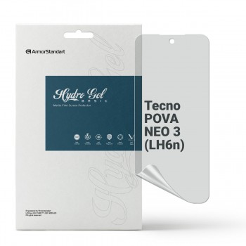 Гідрогелева плівка ArmorStandart матова для Tecno POVA NEO 3 (LH6n), діагональ 6.82