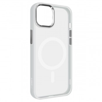 Чехол-накладка ArmorStandart Unit MagSafe для Apple iPhone 12/12 Pro, Matte Clear Silver (белый)