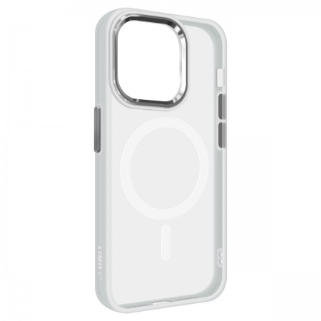 Чехол MagSafe с прозрачной задней панелью ArmorStandart Unit MagSafe для Apple iPhone 13 Pro, Matte Clear Silver