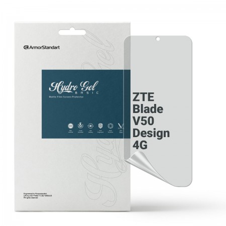 Гидрогелевая пленка ArmorStandart матовая для ZTE Blade V50 Design 4G, диагональ 6.6