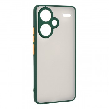 Чехол-накладка ArmorStandart Frosted Matte для Xiaomi Redmi Note 13 Pro+ 5G, тёмно-зелёный