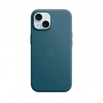 Чохол FineWoven Case with MagSafe Original для Apple iPhone 15 (OEM), Pacific Blue