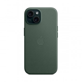 Чохол FineWoven Case with MagSafe Original для Apple iPhone 15 (OEM), Evergreen