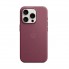 Чохол FineWoven Case with MagSafe Original для Apple iPhone 15 Pro, бордовий (Mulberry)