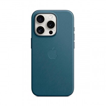 Чохол-накладка FineWoven Case with MagSafe Original для Apple iPhone 15 Pro (OEM), Pacific Blue (синій)