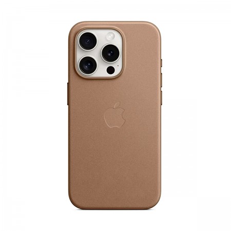 Чохол-накладка FineWoven Case with MagSafe Original для Apple iPhone 15 Pro (OEM), Taupe (коричневий)