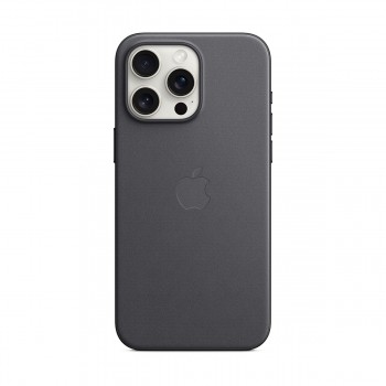 Чохол-накладка FineWoven Case with MagSafe Original для Apple iPhone 15 Pro Max (OEM), Black (чорний)