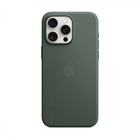 Чохол-накладка FineWoven Case with MagSafe Original для Apple iPhone 15 Pro Max (OEM), Evergreen (зелений)