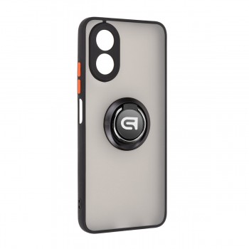 Чохол-накладка ArmorStandart Frosted Matte Ring для OPPO A18 4G / A38 4G, Black (чорний) Чохол-накладка ArmorStandart Frosted Matte Ring для OPPO A18 4G / A38 4G, Black (чорний)