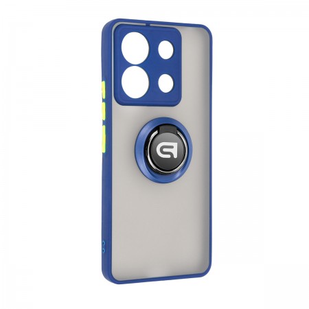 Чохол-накладка ArmorStandart Frosted Matte Ring для Xiaomi Redmi Note 13 Pro 5G / Poco X6 5G, темно-синій (Navy Blue)