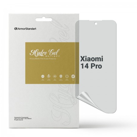 Гідрогелева плівка ArmorStandart антишпигун для Xiaomi 14 Pro, діагональ 6.73