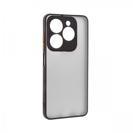 Чохол-накладка ArmorStandart Frosted Matte для Tecno Spark 20 (KJ5n) / 20C (BG7n), Black (чорний)