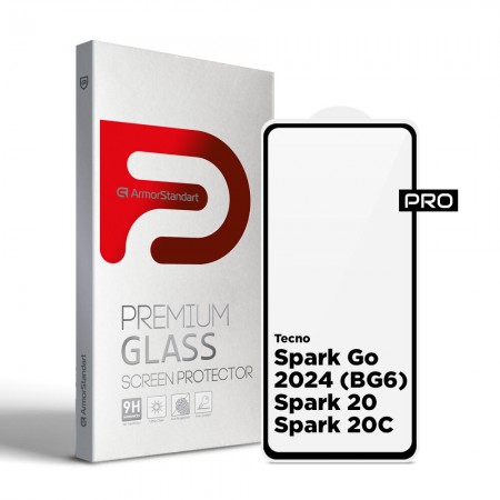 Захисне скло ArmorStandart Pro для Tecno Spark Go 2024/Spark 20/Spark 20C, 6.6