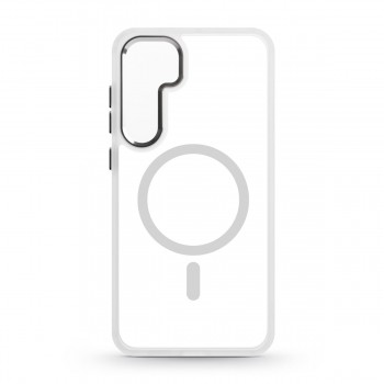 Прозрачный чехол с MagSafe ArmorStandart Unit MagSafe для Samsung S24 Plus Matte Clear Silver