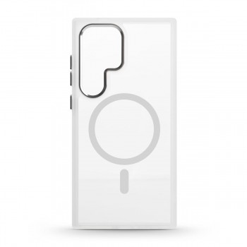 Прозрачный чехол ArmorStandart Unit MagSafe для Samsung S24 Ultra, Matte Clear Silver