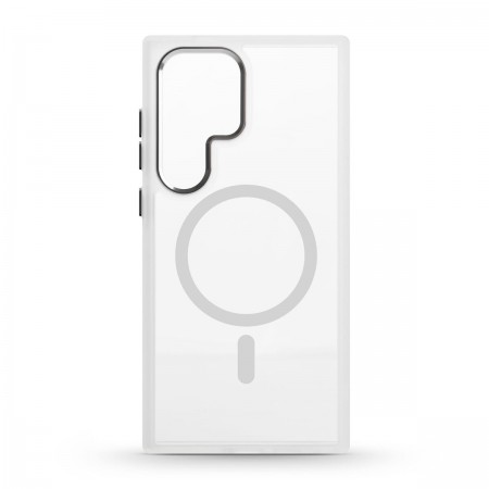 Прозорий чохол ArmorStandart Unit MagSafe для Samsung S24 Ultra, Matte Clear Silver