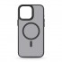 Чехол ArmorStandart Uniq Magsafe с прозрачной матовой стенкой для Apple iPhone 15 Pro Max, черный