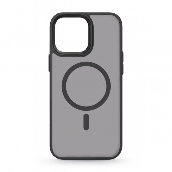 Чехол ArmorStandart Uniq Magsafe с прозрачной матовой стенкой для Apple iPhone 14 Pro Max, черный