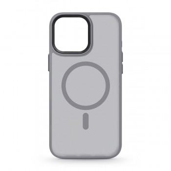 Чохол ArmorStandart Uniq Magsafe з прозорою матовою стінкою для Apple iPhone 15 Pro Max, сірий
