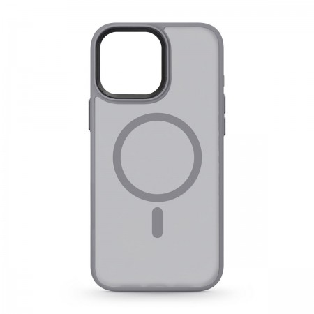 Чохол ArmorStandart Uniq Magsafe з прозорою матовою стінкою для Apple iPhone 15 Pro Max, сірий