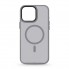 Чохол ArmorStandart Uniq Magsafe з прозорою матовою стінкою для Apple iPhone 15 Pro Max, сірий