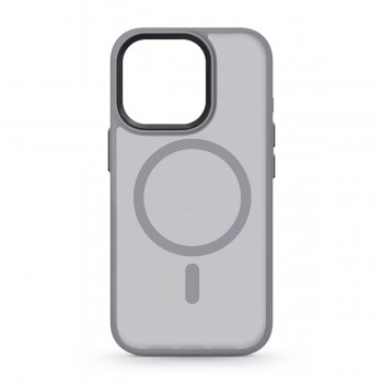 Чехол MagSafe с матовой прозрачной панелью ArmorStandart Uniq MagSafe для Apple iPhone 15 Pro, Grey