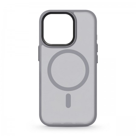 Чохол MagSafe з матовою прозорою панеллю ArmorStandart Uniq MagSafe для Apple iPhone 15 Pro, Grey