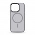 Чохол MagSafe з матовою прозорою панеллю ArmorStandart Uniq MagSafe для Apple iPhone 15 Pro, Grey