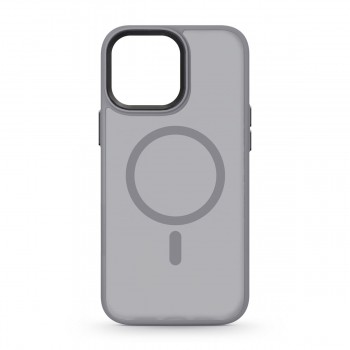 Чехол ArmorStandart Uniq Magsafe с прозрачной матовой стенкой для Apple iPhone 14 Pro Max, серый
