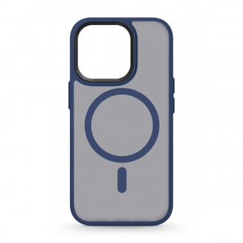 Чехол MagSafe с матовой прозрачной панелью ArmorStandart Uniq MagSafe для Apple iPhone 13 Pro, Dark Blue