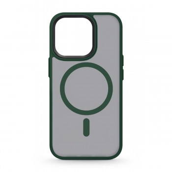 Чехол-накладка ArmorStandart Uniq Magsafe для Apple iPhone 14 Pro, TPU + PC, темно-зеленый
